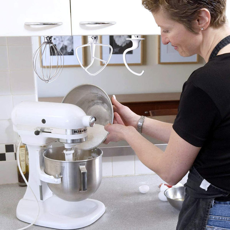 AIEVE 4 Pack Holders Storage Organizer Compatible With Kitchenaid Mixer